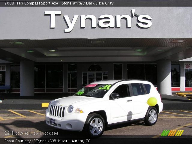 2008 Jeep Compass Sport 4x4 in Stone White