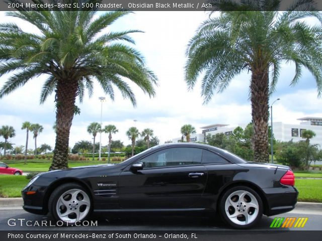 2004 Mercedes-Benz SL 500 Roadster in Obsidian Black Metallic