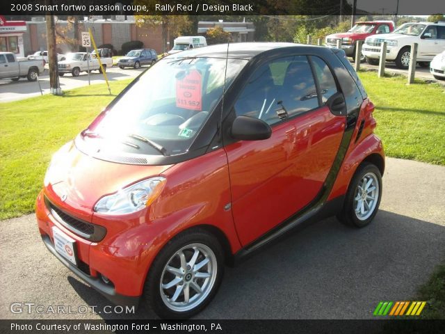 2008 Smart fortwo passion coupe in Rally Red