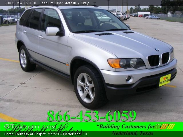 2003 BMW X5 3.0i in Titanium Silver Metallic