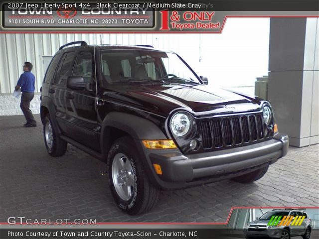 2007 Jeep Liberty Sport 4x4 in Black Clearcoat