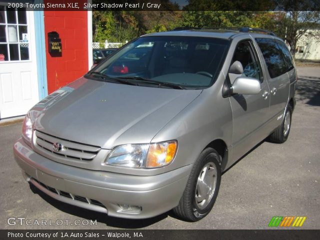 2003 Toyota Sienna XLE in Silver Shadow Pearl