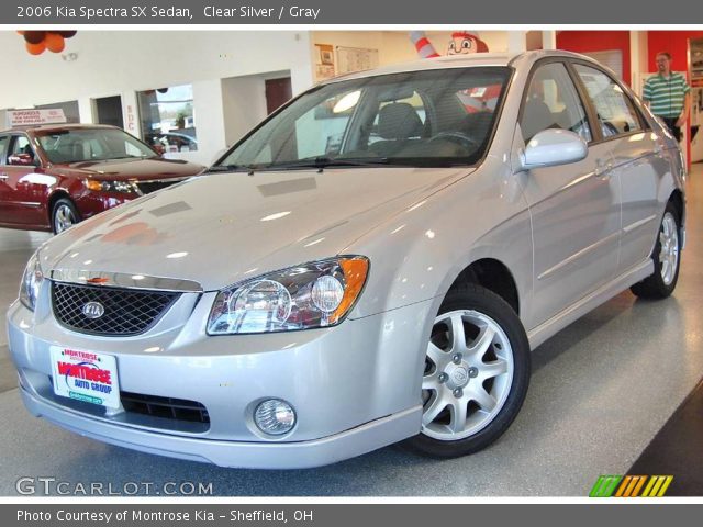 2006 Kia Spectra SX Sedan in Clear Silver