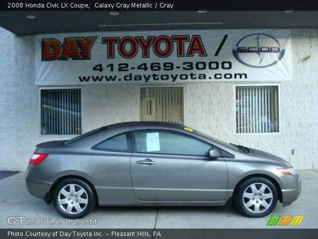 2008 Honda Civic LX Coupe in Galaxy Gray Metallic