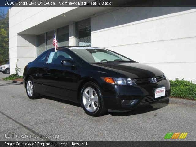 2008 Honda Civic EX Coupe in Nighthawk Black Pearl