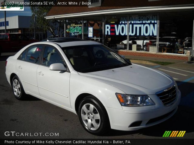 2007 Hyundai Sonata SE V6 in Arctic White