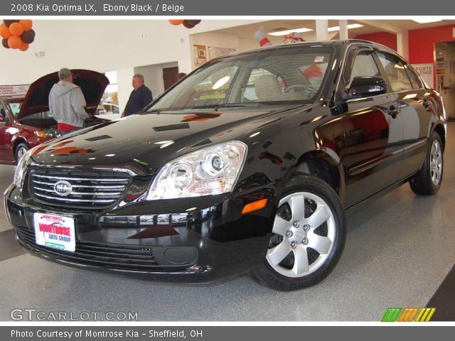 2008 Kia Optima LX in Ebony Black