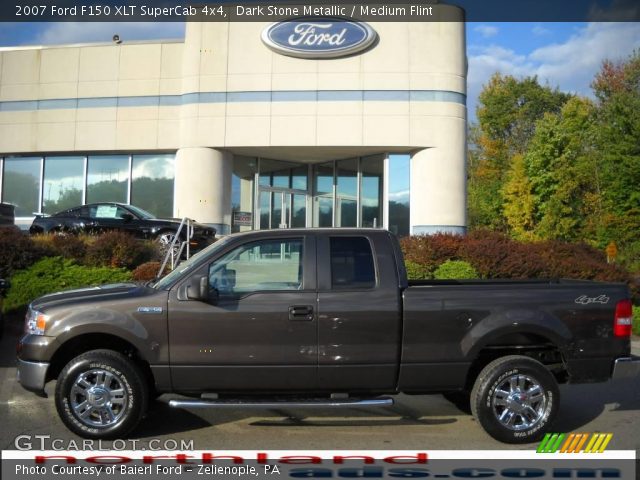 2007 Ford F150 XLT SuperCab 4x4 in Dark Stone Metallic