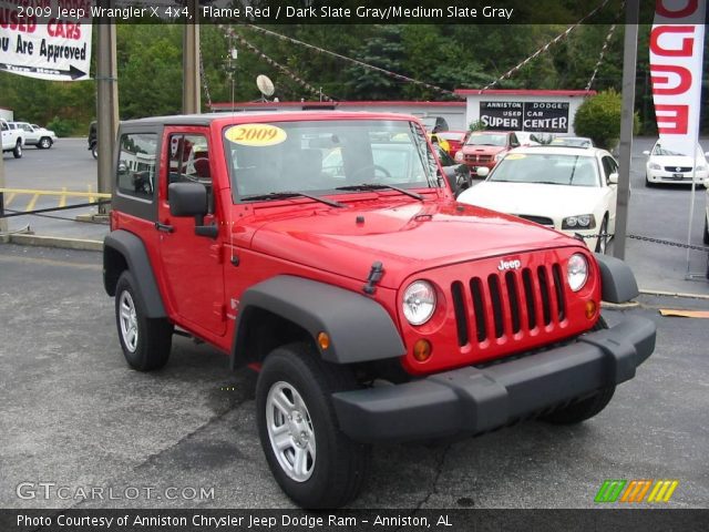 2009 Jeep Wrangler X 4x4 in Flame Red