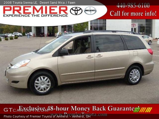2008 Toyota Sienna LE in Desert Sand Mica