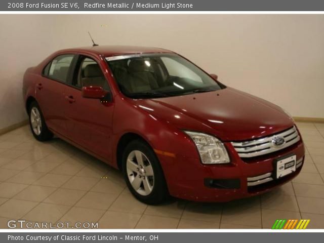 2008 Ford Fusion SE V6 in Redfire Metallic