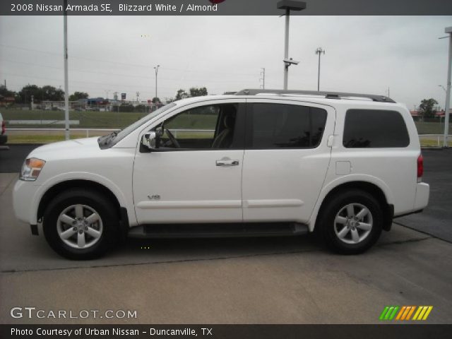 2008 Nissan Armada SE in Blizzard White