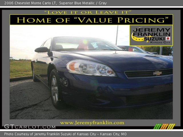 2006 Chevrolet Monte Carlo LT in Superior Blue Metallic