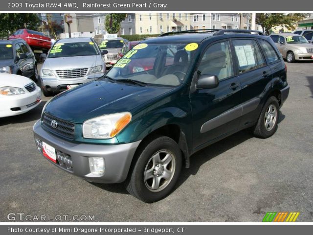 2003 Toyota RAV4 4WD in Rainforest Green Pearl