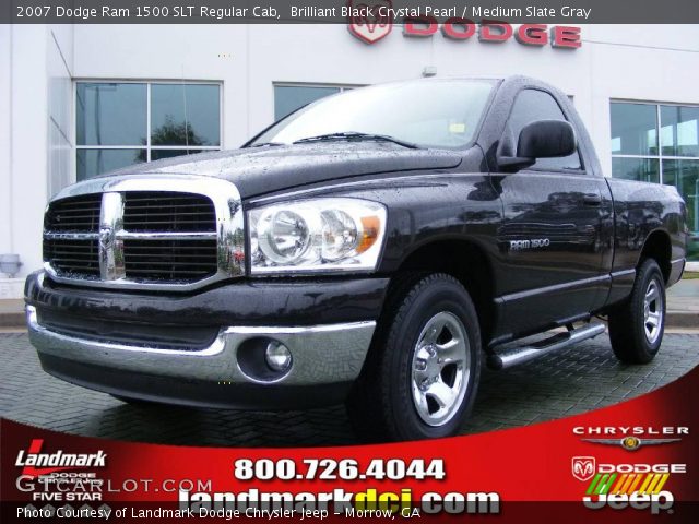 2007 Dodge Ram 1500 SLT Regular Cab in Brilliant Black Crystal Pearl