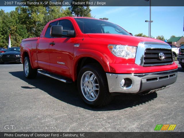 2007 Toyota Tundra X-SP Double Cab in Radiant Red