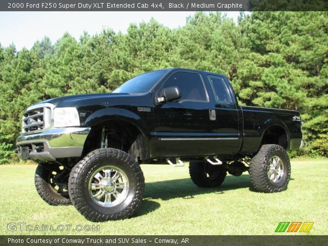 2000 Ford F250 Super Duty XLT Extended Cab 4x4 in Black