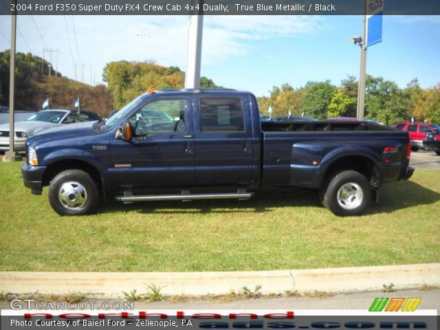 2004 Ford F350 Super Duty FX4 Crew Cab 4x4 Dually in True Blue Metallic