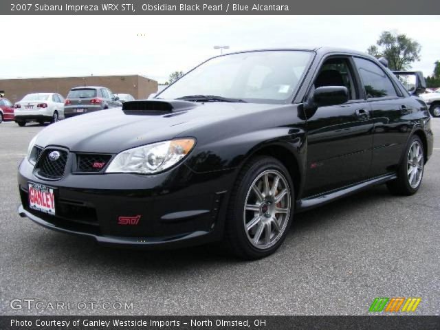 2007 Subaru Impreza WRX STi in Obsidian Black Pearl