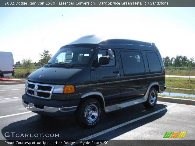 2002 Dodge Ram Van 1500 Passenger Conversion in Dark Spruce Green Metallic