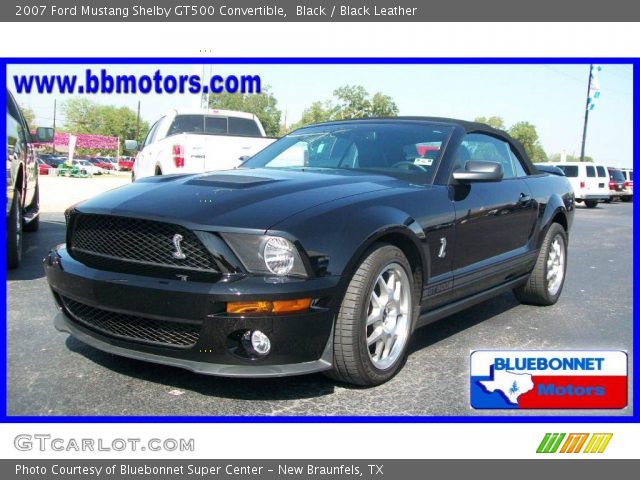 2007 Ford Mustang Shelby GT500 Convertible in Black