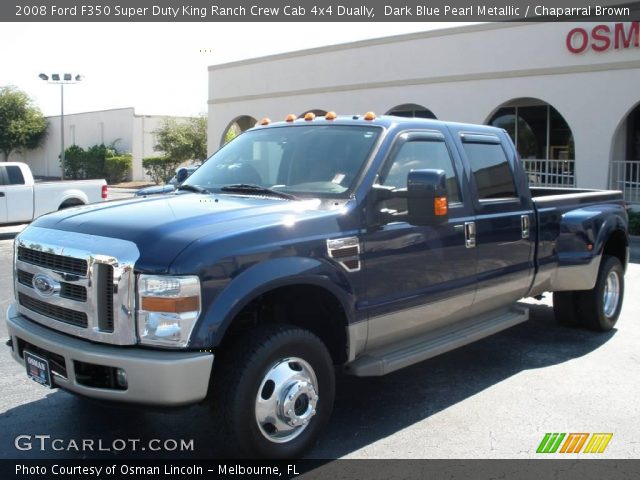 2008 Ford F350 Super Duty King Ranch Crew Cab 4x4 Dually in Dark Blue Pearl Metallic