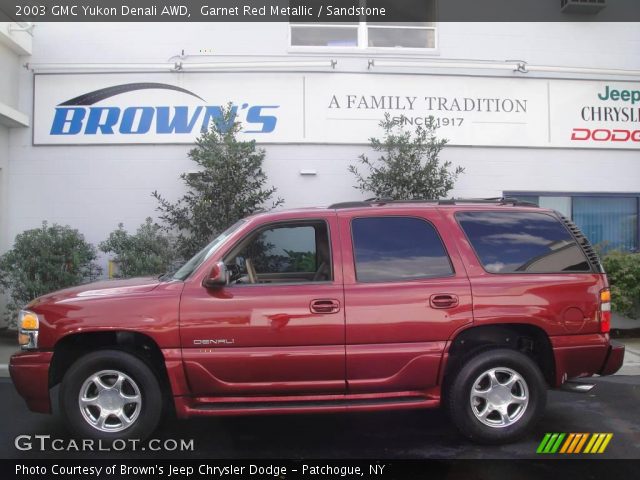 2003 GMC Yukon Denali AWD in Garnet Red Metallic