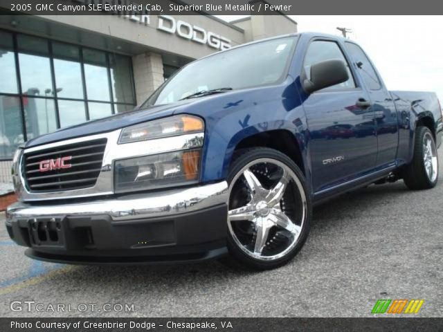 2005 GMC Canyon SLE Extended Cab in Superior Blue Metallic