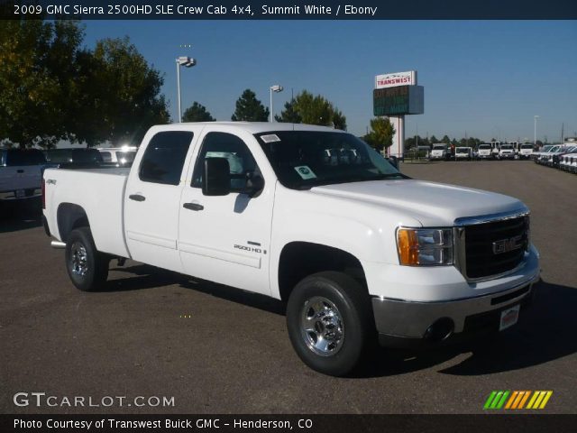 2009 GMC Sierra 2500HD SLE Crew Cab 4x4 in Summit White