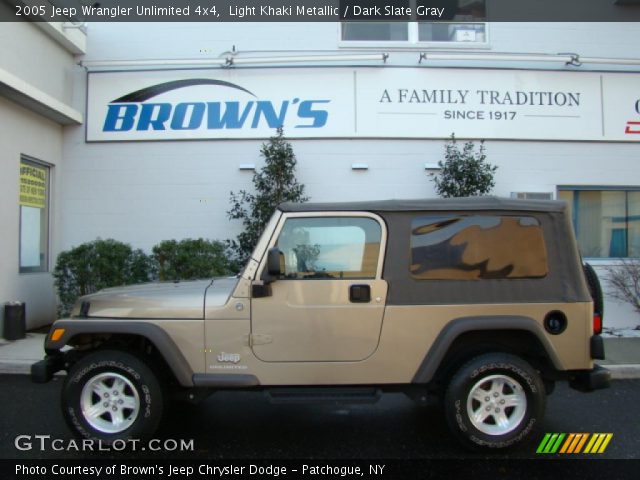 2005 Jeep Wrangler Unlimited 4x4 in Light Khaki Metallic