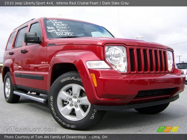 2010 Jeep Liberty Sport 4x4 in Inferno Red Crystal Pearl