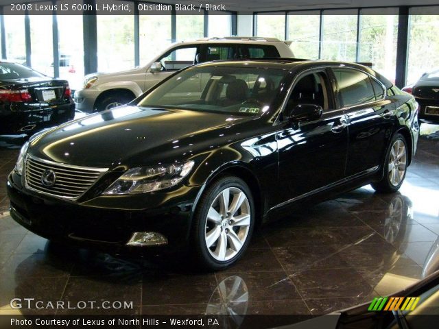 2008 Lexus LS 600h L Hybrid in Obsidian Black