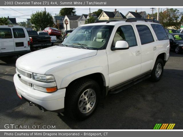 2003 Chevrolet Tahoe Z71 4x4 in Summit White