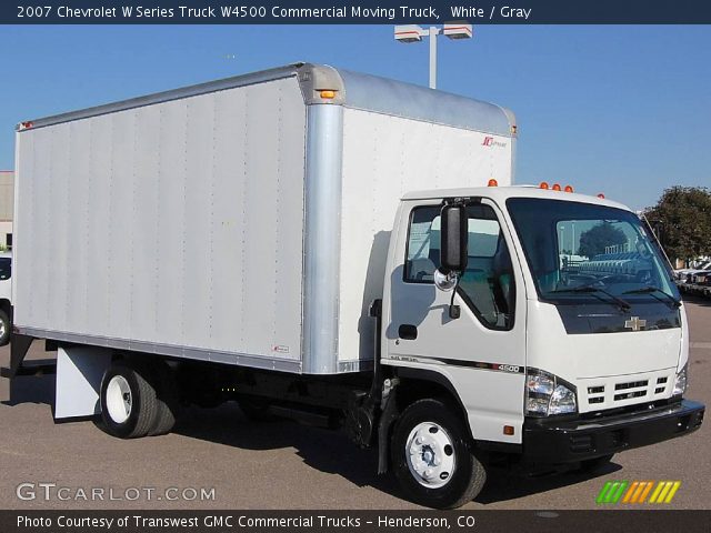 2007 Chevrolet W Series Truck W4500 Commercial Moving Truck in White