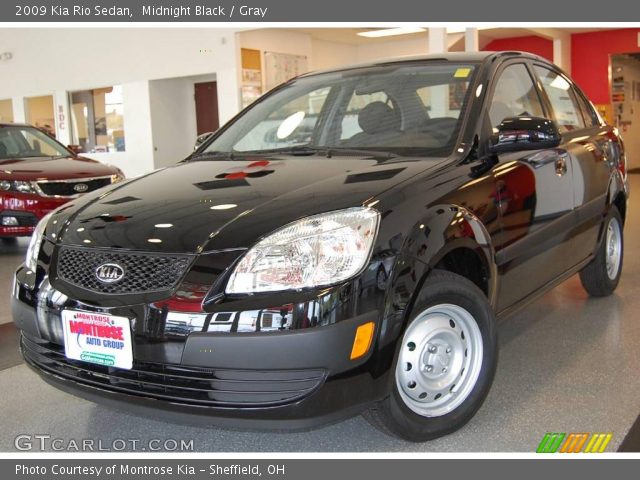 2009 Kia Rio Sedan in Midnight Black