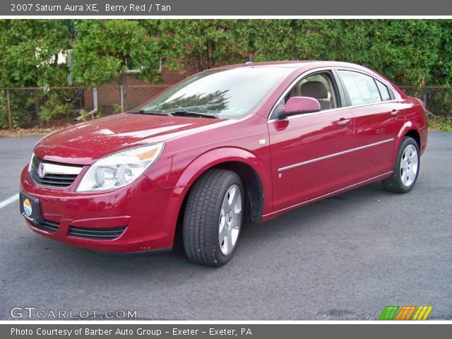 2007 Saturn Aura XE in Berry Red