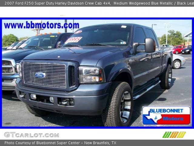 2007 Ford F250 Super Duty Harley Davidson Crew Cab 4x4 in Medium Wedgewood Blue Metallic