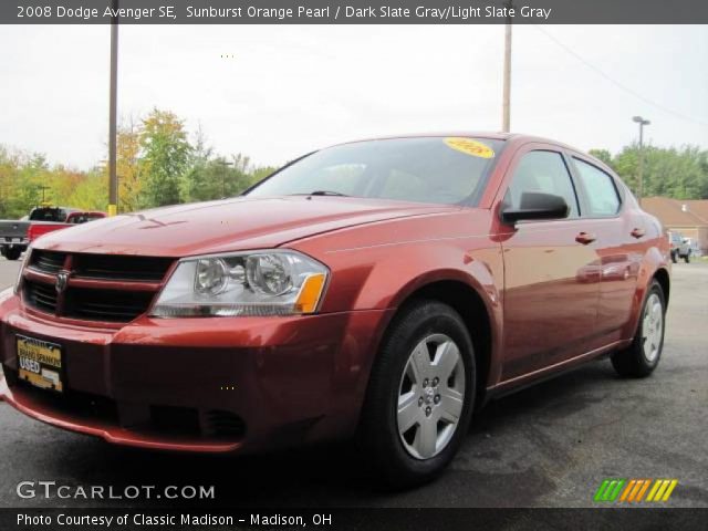 2008 Dodge Avenger SE in Sunburst Orange Pearl