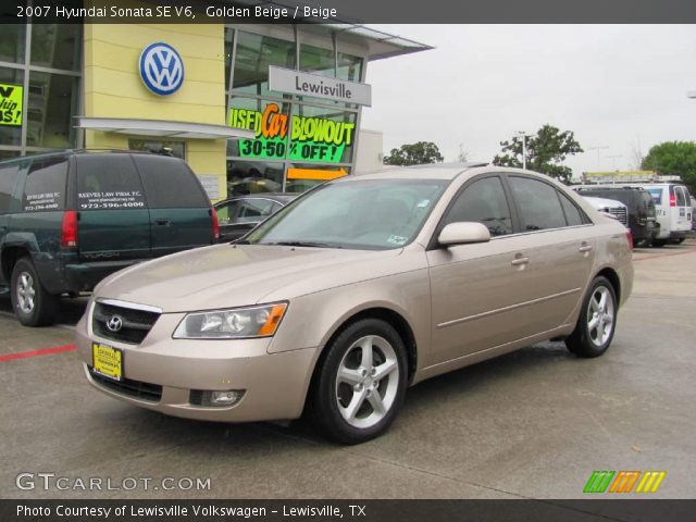 2007 Hyundai Sonata SE V6 in Golden Beige