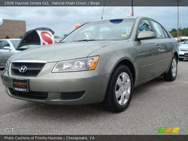 2008 Hyundai Sonata GLS in Natural Khaki Green