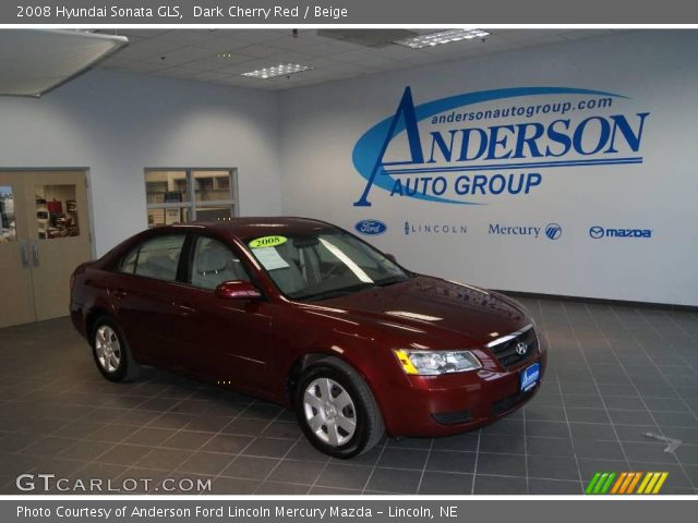 2008 Hyundai Sonata GLS in Dark Cherry Red