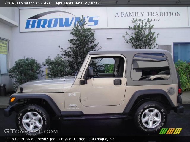 2004 Jeep Wrangler X 4x4 in Light Khaki Metallic