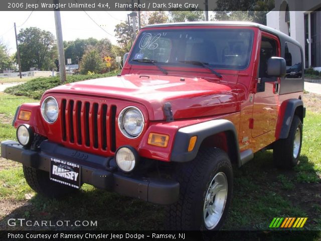 2006 Jeep Wrangler Unlimited 4x4 in Flame Red