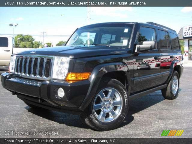 2007 Jeep Commander Sport 4x4 in Black Clearcoat