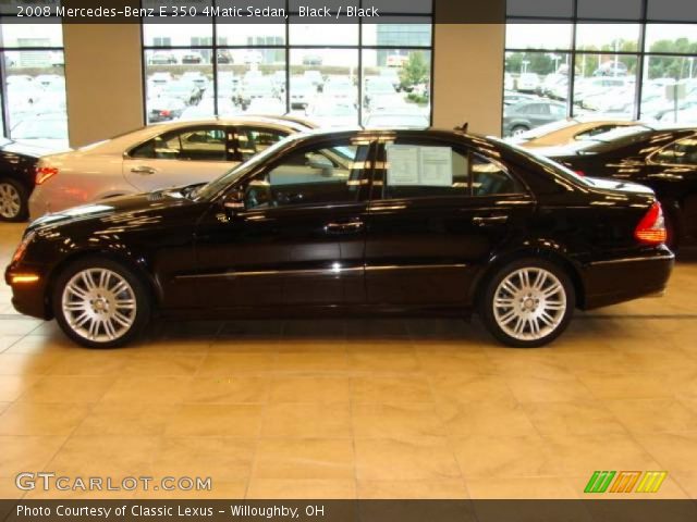 2008 Mercedes-Benz E 350 4Matic Sedan in Black