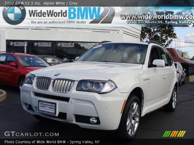 2007 BMW X3 3.0si in Alpine White