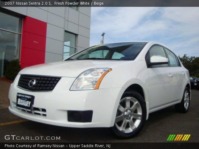 2007 Nissan Sentra 2.0 S in Fresh Powder White