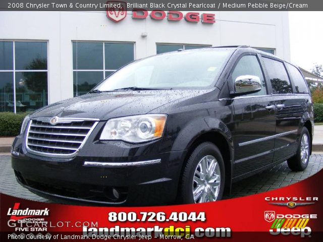2008 Chrysler Town & Country Limited in Brilliant Black Crystal Pearlcoat