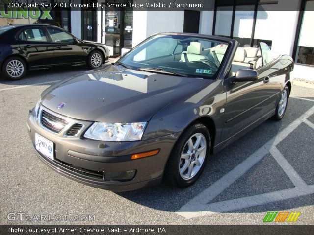 2007 Saab 9-3 2.0T Convertible in Smoke Beige Metallic