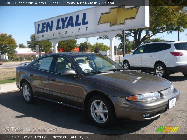 2002 Oldsmobile Alero GL Sedan in Bronze Mist Metallic